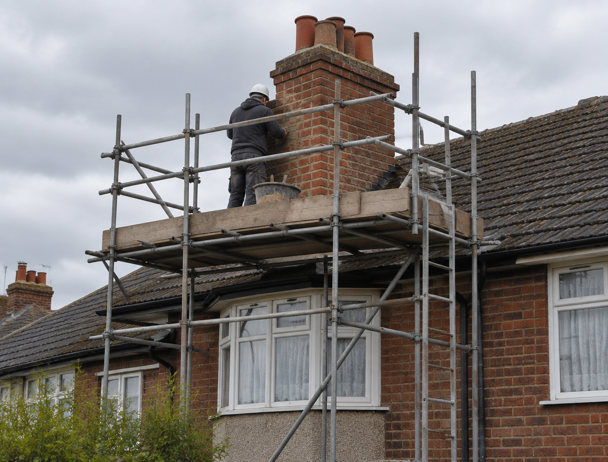 Chimney repointing in Cannock
