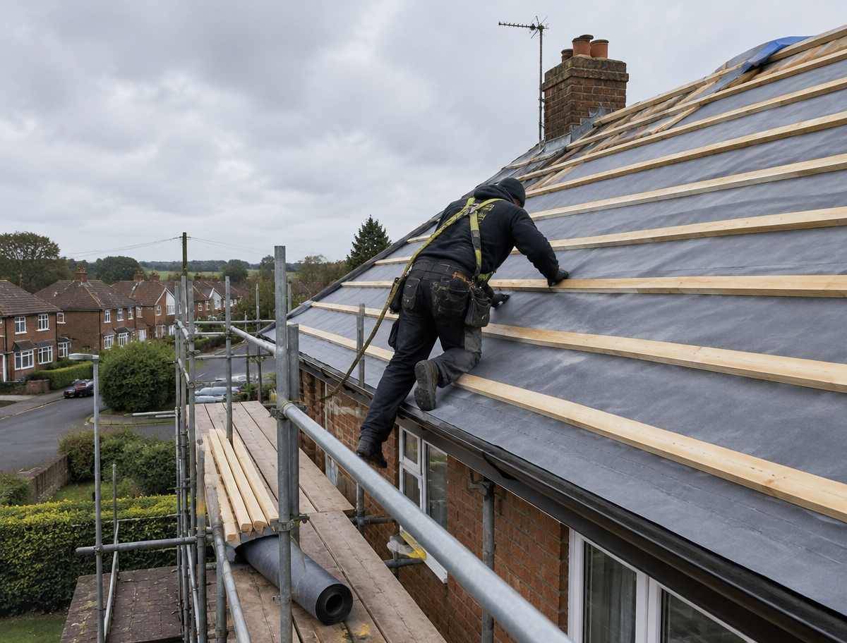 Re-roofing in Cheslyn Hay