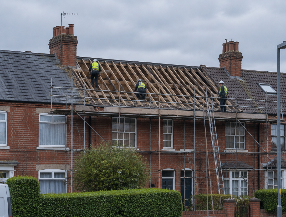 Re-roofing in Hednesford