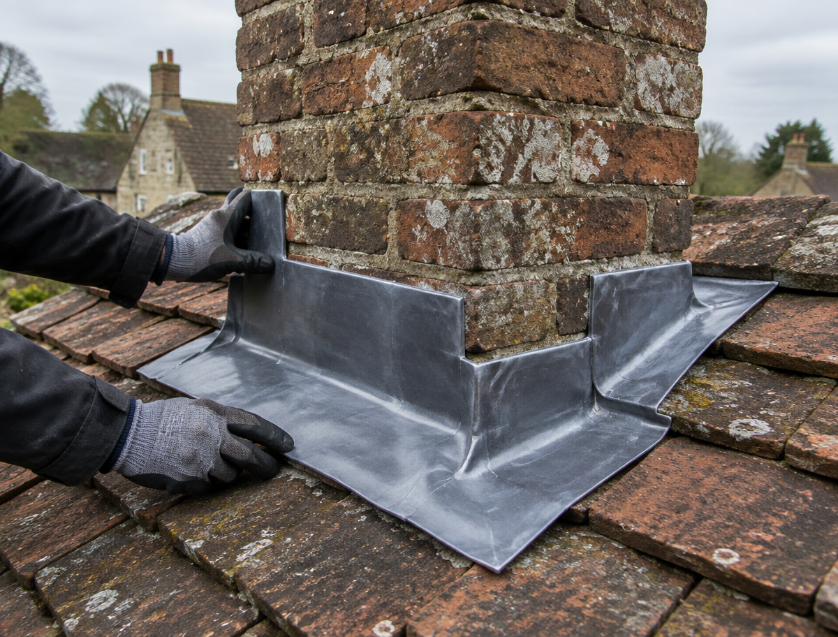 Chimney leadwork in Lichfield