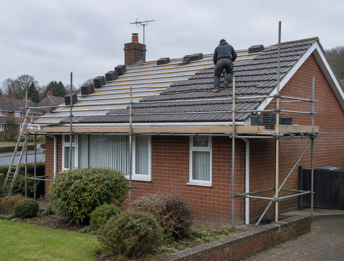 Re-roofing in Norton Canes