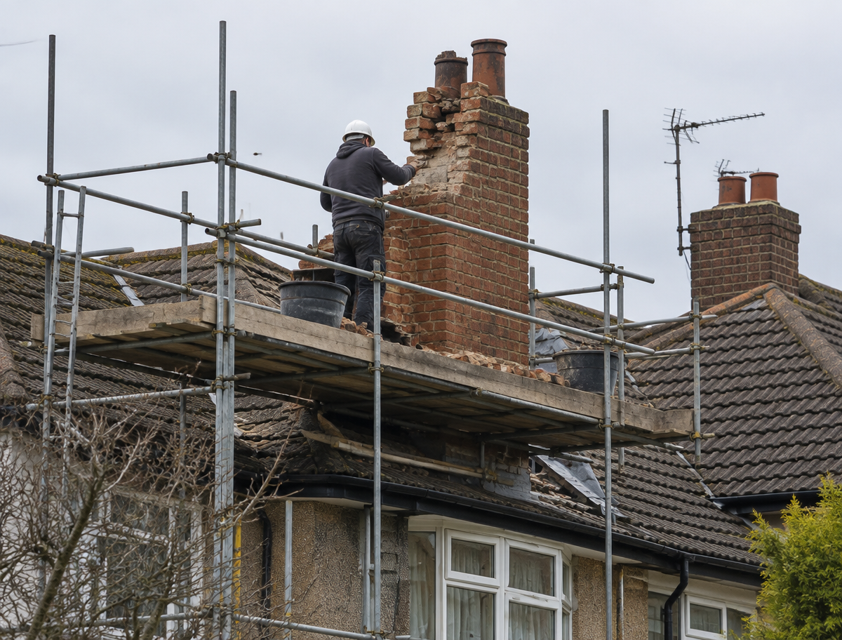 Chimney removal in Rugeley