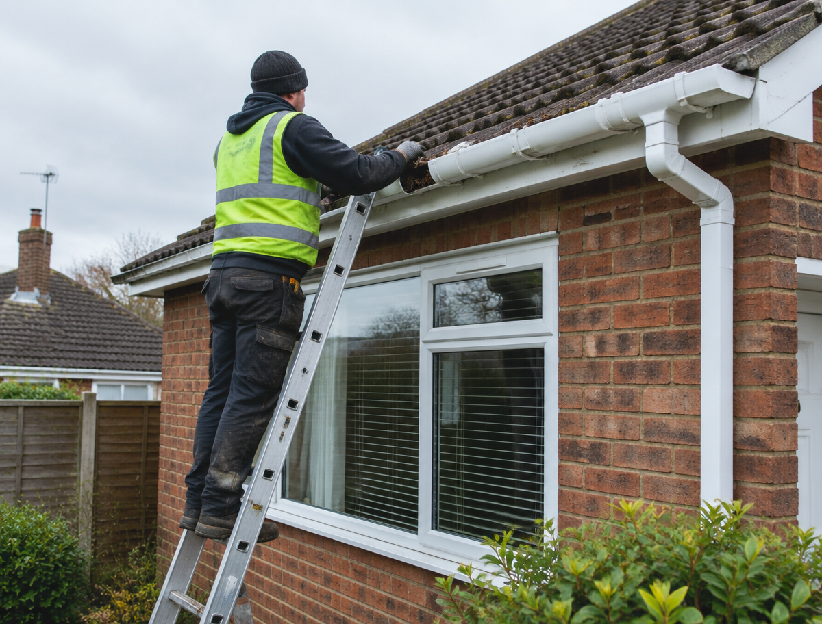 Guttering in Rugeley