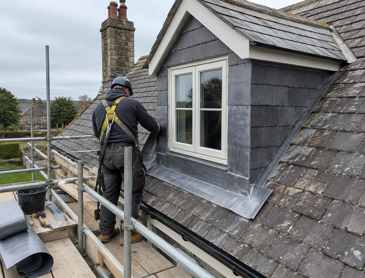 Dormer leadwork in Sutton Coldfield