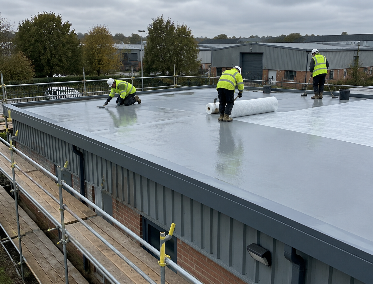 Commercial roofing in Tamworth
