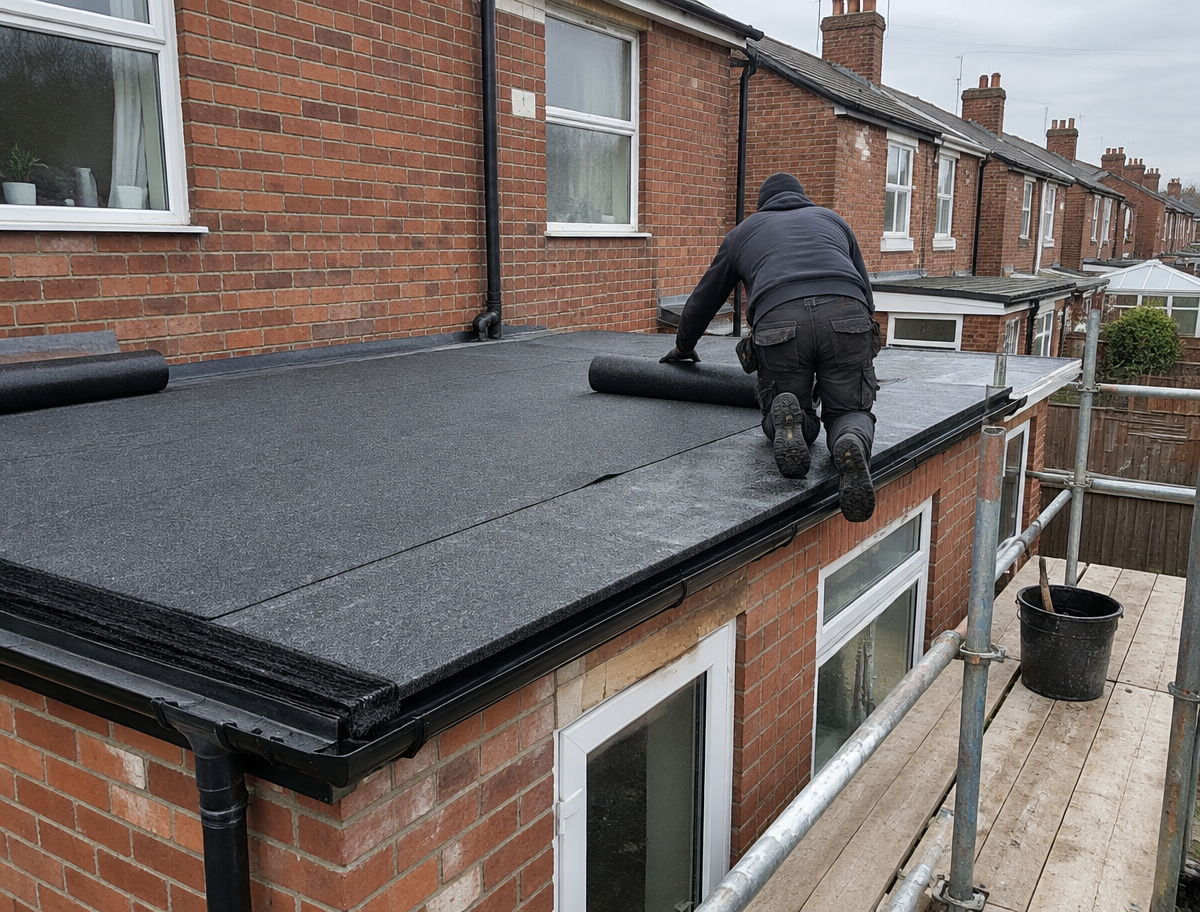 Flat roof replacement in Walsall
